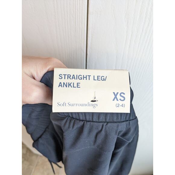 Soft Surrounding Joggers Drawstring Elastic Waist Straight Leg Pants Size XS - Picture 5 of 5